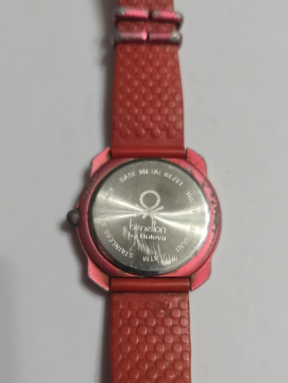 Vintage 90s Benetton Watch By Bulova International Flag Design